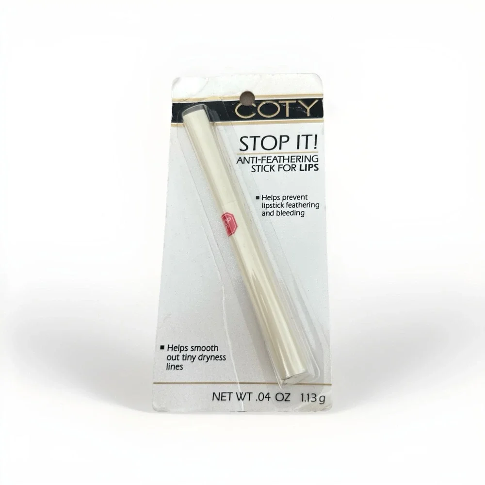 Vintage Coty Stop It Anti-feathering Stick For Lips Colorless Discontinued Rare